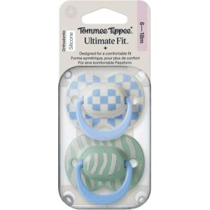 Tommee Tippee Ultimate Fit 6-18m биберон Boy 2 бр