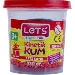 LET'S Кинетичен пясък 130 гр. Let`s L-10175 червен