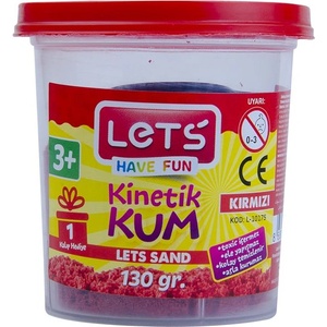 LET'S Кинетичен пясък 130 гр. Let`s L-10175 червен