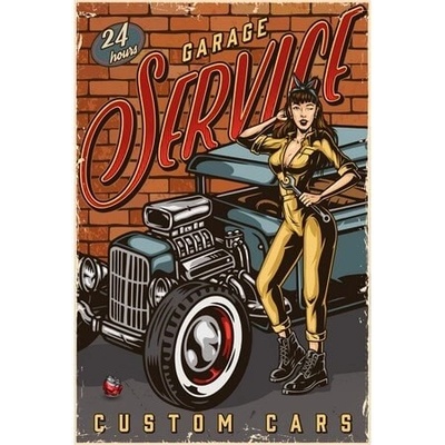 Ceduľa Racing - Garage Service