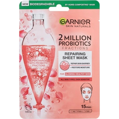 Skin Naturals 2 Million Probiotics Repairing Sheet Mask от Garnier за Жени Маска за лице 1бр