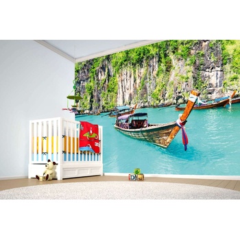 DIMEX ART s. r. o Самозалепваща се флизелинова фототапета лагуна мая бей 375 x 250 см