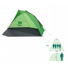 Loap plážový stan - přístřešek BEACH SHADE, pro 4 osoby, TL1738N91 ZELENÁ (doprava ZDARMA)