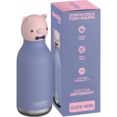 Asobu Bestie termoska Bottle 460 ml prasiatko