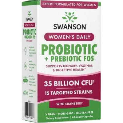 Swanson Women's Daily Probiotic + Prebiotic FOS [60 капсули]