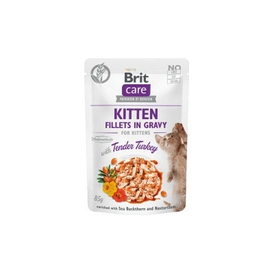 Brit Care Cat Kitten Fillets in Gravy with Tender Turkey 4 x 85 g