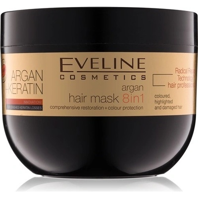 Eveline Cosmetics Argan Keratin maska na vlasy 300 ml