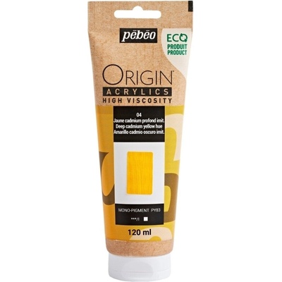 Pébéo Origin АКРИЛНА боя Deep Cadmium Yellow Hue 120 ml 1 бр (817104)