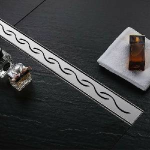 Rea Комплект душ канал с капак 90 см Rea Wave Inox (5902557323371)