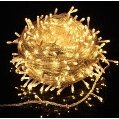 DENR Vánoční světelný řetěz 1000 LED bílý kabel venkovní Barva: Teplá bílá