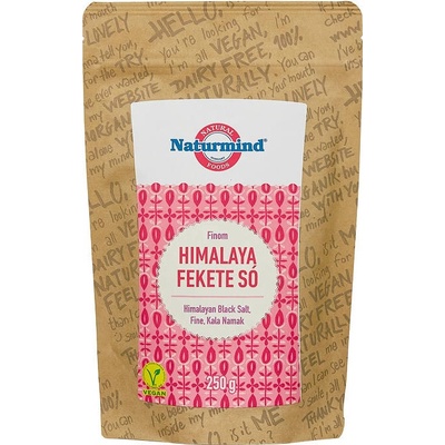 Bio rganik Naturmind Himalájska Soľ čierna jemná 250 g