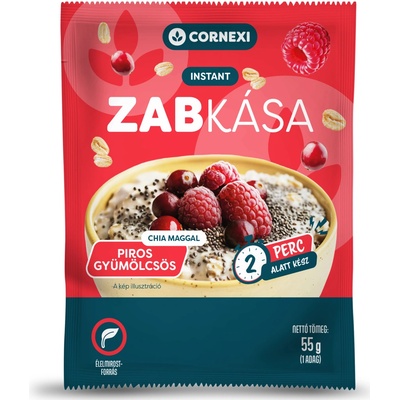 Cornexi Ovsená kaša s červeným ovocím a chia semienkami 55 g