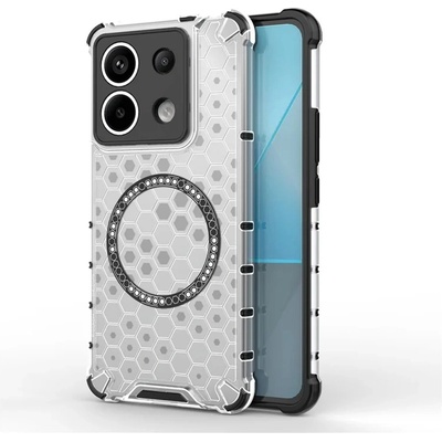 Techsuit - HoneyComb Shield MagSafe - ochranný obal na Xiaomi Redmi Note 13 Pro 5G / Poco X6 - bílý KF2348197