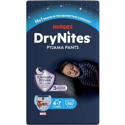 DryNites natah.kalhotky chlap.4-7let/17-30 kg/10 ks