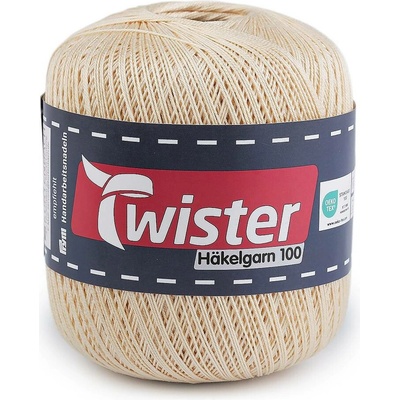 Bavlněná příze háčkovací Häkelgarn 100 g Varianta: 2 (020) béžová světlá, Balení: 1 ks 60554/156575/280931