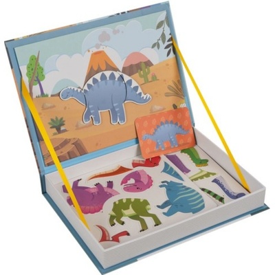 Kruzzel 24730 Magnetická kniha dinosaurus 36 ks
