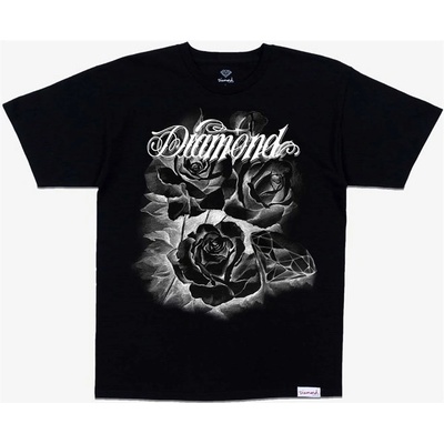 Diamond triko Giant Script Blossom S/S Black