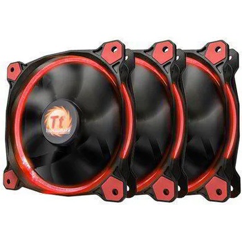 Thermaltake Riing LED 12 High Static Pressure LED 120mm 3 Pack Red (CL-F055-PL12RE-A)