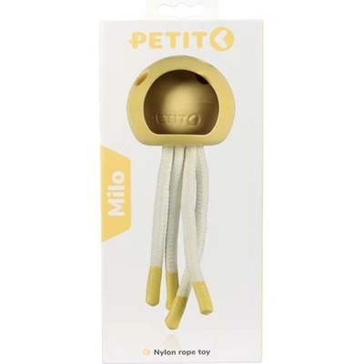 EBI PETIT MILO Hryzátko pre šteňatá a dospelých psov malých plemien žltá chobotnica 18 x 7 x 7 cm