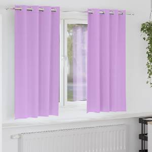 Pure Line Home Плътни завеси в цвят орхидея с метални халки, 2 бр. , 140 x 175 см