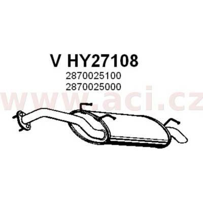 Zadní díl výfuku ASSO/VENEPORTE ACI V HY27108