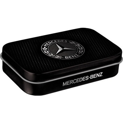 NOSTALGIC ART krabička XL MERCEDES BENZ Logo black/silver