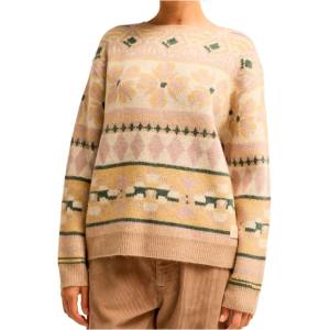 Billabong Дамски пуловер Billabong Women's Camp Sweater Jumper - Sea Fog (117-3858-0214)