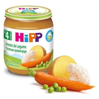 Hipp БИО пюре Различни зеленчуци 4м+ 125г