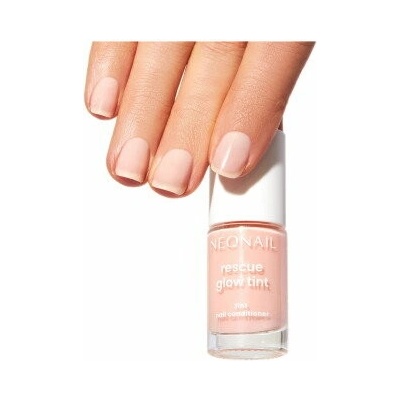 Rescue Glow Tint 3v1 výživný lak na nechty Peachy Peach – regeneračný a spevňujúci