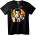NOONEBRAND Тениска Elvis пистолет и китара - 2XL, Black