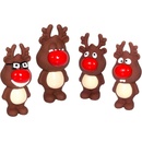 Flamingo vianočné hračka pre psa latexový sob 1 ks