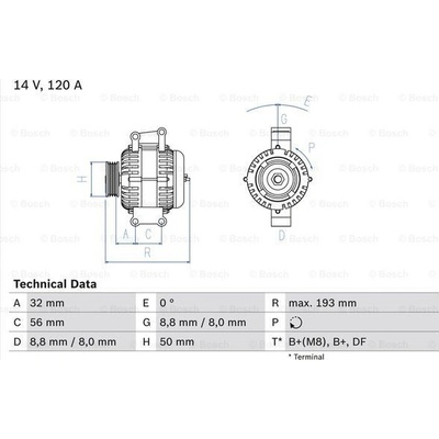 BOSCH Generátor 0986047660