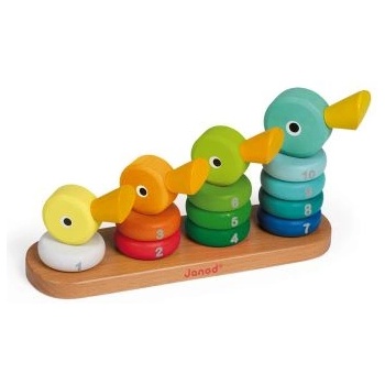 Janod - Дървена низанка - Патета (J08212)