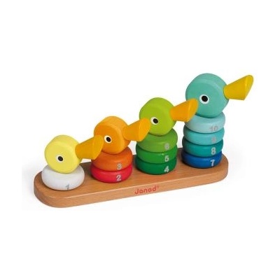 Janod - Дървена низанка - Патета (J08212)