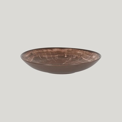 RAK Porcelain Woodart talíř hluboký 23 cm tmavě hnědá WDNNDP23OB-12
