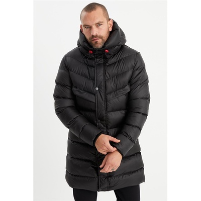 QAWWA Мъжко водонепромокаемо и ветроустойчиво яке с качулка qudk-001 - Черно #409512 (409512_Черно)