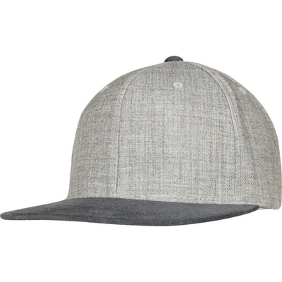 Flexfit 6089MS/6089VM Melange Snapback 6 panelová COT55689Mg4899 grey/grey Šedá