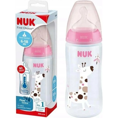 Nuk láhevs šedým potiskem 300 ml