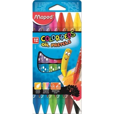 Maped Маслени пастели, MAPED "ColorPeps", 12 различни цвята 864010 (864010)