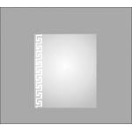 InterCeramic Огледало InterCeramic ICM R60 - Вертикално стъклено с дизайн 55x60 см (ICM R60)