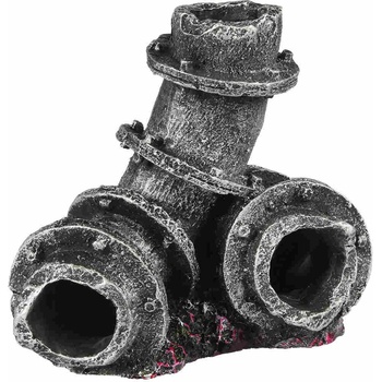 Duvo Plus - Декор за аквариуми във форма на метални тръби, 11 х 7 х 10 см