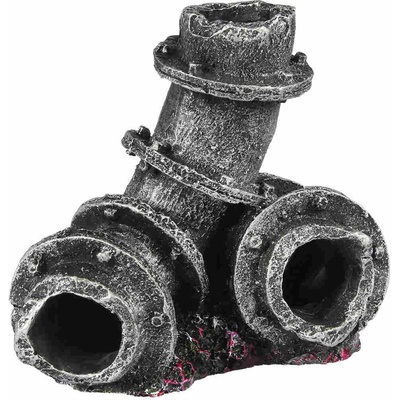 Duvo Plus - Декор за аквариуми във форма на метални тръби, 11 х 7 х 10 см