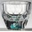 HARAHU Кристална чаша EL-35420 - Тюркоазен / 50ml KP35420