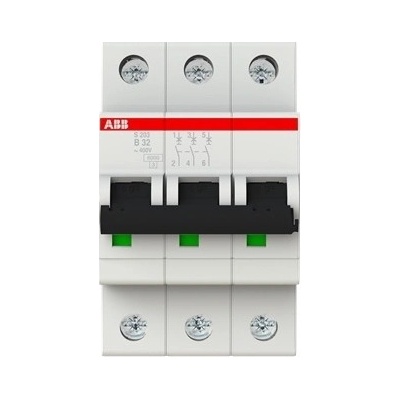 ABB S203 3-pól. 32A B 6kA