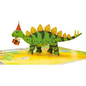 Image 1 of Kiriori Поздравителна картичка Kiriori Pop-up - Динозавър (CSGBD005PAEN)