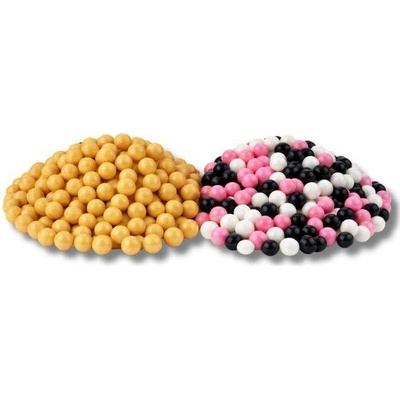 Cukrové perly SweetArt zlatožluté matné a Minnie mix 7 mm (120 g)