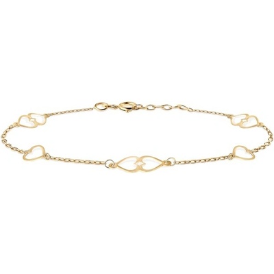 Savicki náramek srdce žluté zlato B-B-B0268-00081-585-Z