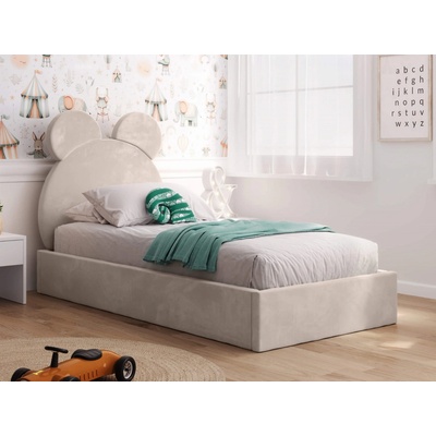 Ami Nábytek Kids Line 1 Medvěd s roštem béžová Velvet
