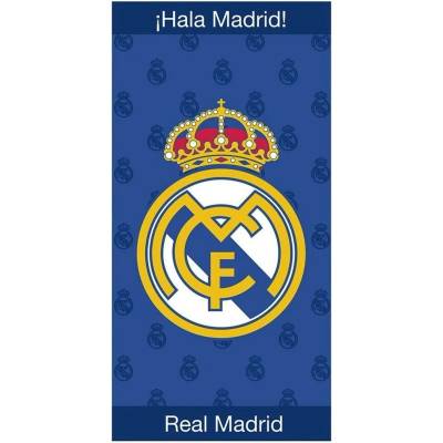 BrandMac fotbalová osuška FC Real Madrid Crest Navy 70 x 140 cm