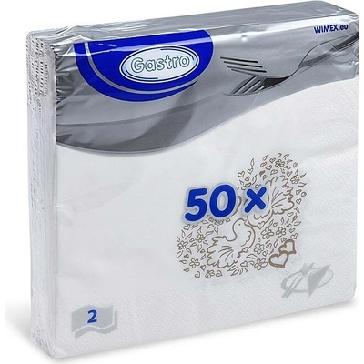 Wimex ubrousky 2V Svatba 50ks 33x33cm